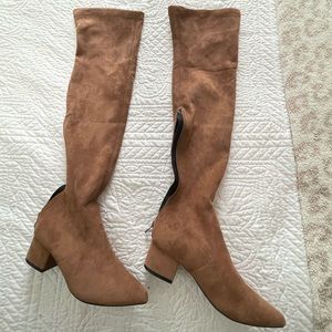 Over the knee boots off Amazon